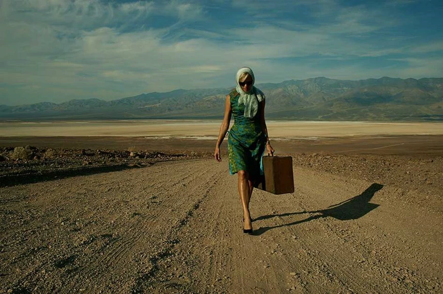  A Desert Road from Vegas to Nowhere by Remi Rebillard