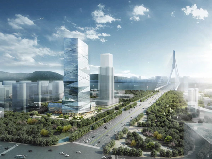 מגדל רב קומות ייבנה ברובע העסקים החדש בסין.