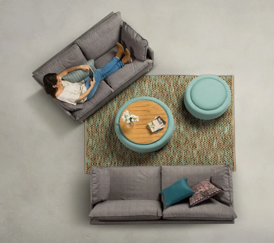 ספת Delphi ושולחן קפה / הדום Eliot | שטיח : שטיחי איתמר