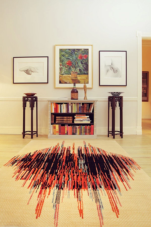מגמה עכשווית של שטיחים מודרניים עם אלמנטים מסגנון הרטרו. 'צמר שטיחים יפים'