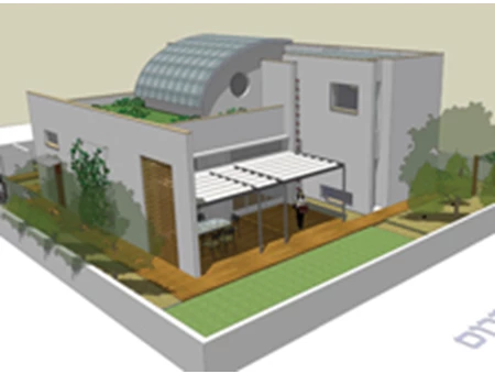 תכנון ירוק - בית פרטי במושב בשרון