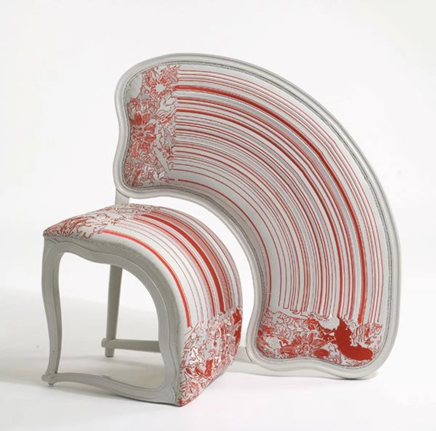 Lathe V Chair, 2008, Sebastian Brajkovic.  |  צילום באדיבות: Carpenters Workshop Gallery, London.