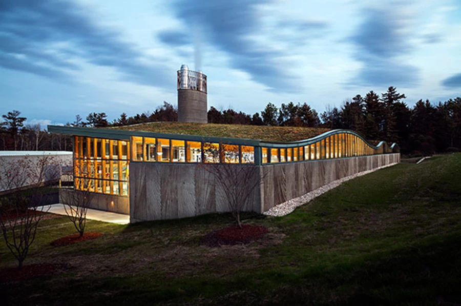 שם הפרויקט:  Biomass Heating Plant, Hotchkiss School in Lakeville, CT  משרד אדריכלים: Centerbook Architects and Planners