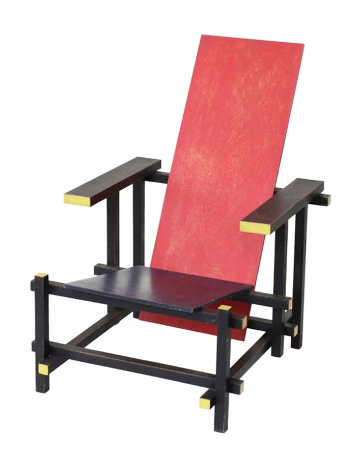 Gerrit Rietveld, Red and Blue Chair, 1953, © Gallery Vivid, Rotterdam